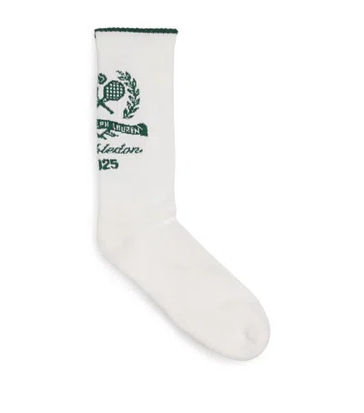 Polo Ralph Lauren X Wimbledon Cotton-blend Crest Socks