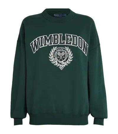 Polo Ralph Lauren X Wimbledon Cotton-blend Sweatshirt In Green