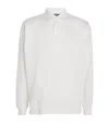 Polo Ralph Lauren X Wimbledon Cotton Mesh Custom-fit Rugby Shirt In White