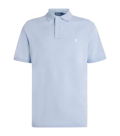 Polo Ralph Lauren X Wimbledon Cotton Mesh Polo Shirt In Blue