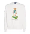 Polo Ralph Lauren X Wimbledon Cotton Polo Bear Sweatshirt In Multi