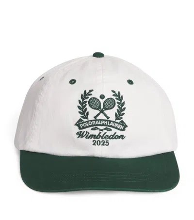 Polo Ralph Lauren X Wimbledon Embroidered Baseball Cap In White
