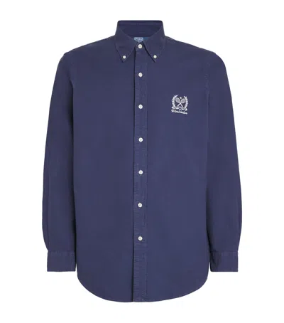 Polo Ralph Lauren X Wimbledon Logo Shirt In Blue