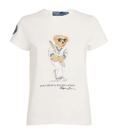 Polo Ralph Lauren X Wimbledon Polo Bear T-shirt In White