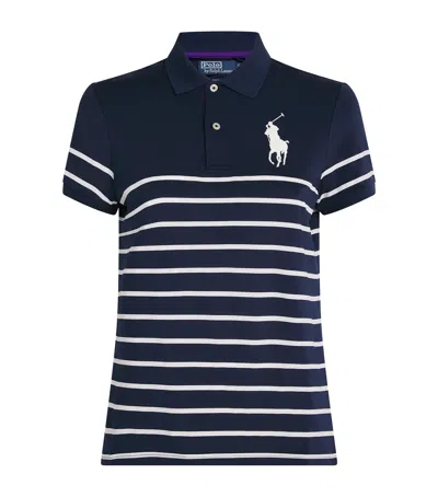 Polo Ralph Lauren X Wimbledon Stripe Polo Shirt In Navy
