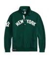 Polo Ralph Lauren Mens Yankees Spread-collar Cotton-blend Sweatshirt Moss Agate In Green