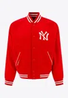 Polo Ralph Lauren Yankees Bomber Jacket In Red