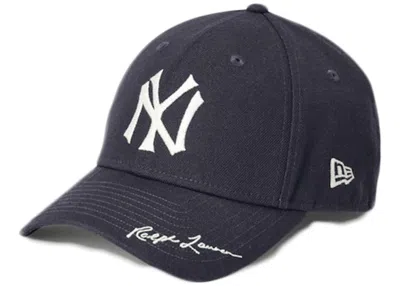 Pre-owned Polo Ralph Lauren Yankees Cap (mens) In Aviator Navy Blue