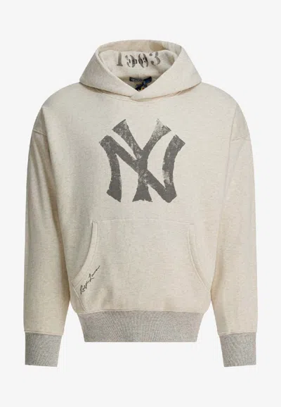 Polo Ralph Lauren Yankees Hooded Sweatshirt In White