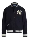 Polo Ralph Lauren Xyankees Striped-hem Jacket In Blue