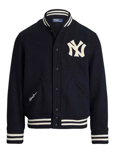 Polo Ralph Lauren Xyankees Striped-hem Jacket In Multi