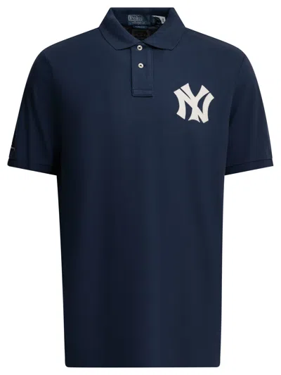 Polo Ralph Lauren Yankees Polo T-shirt In Blue