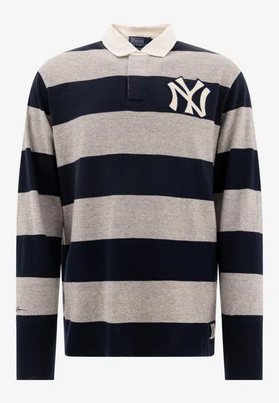 Polo Ralph Lauren Yankees Rugby Long-sleeved Polo T-shirt