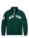 Polo Ralph Lauren Mens Yankees Spread-collar Cotton-blend Sweatshirt Moss Agate In Green