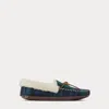 Polo Ralph Lauren Yarmond Shearling-lined Plaid Slipper In Multi