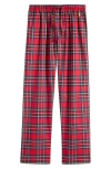 Polo Ralph Lauren Men's Stewart Plaid Pattern Pajama Pants In Red