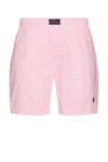 Polo Ralph Lauren Yarn Dyed Woven Boxer In Pink Mini Gingham & Cruise Navy Pp