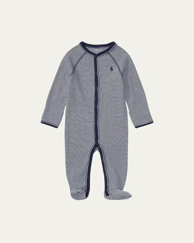 Polo Ralph Lauren Kids' Yarn-dyed Cotton Footie Coverall In Pattern