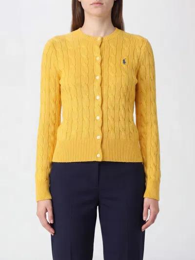 Polo Ralph Lauren Cotton Cardigan With Logo In Blue