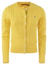 POLO RALPH LAUREN POLO RALPH LAUREN PLAITED CARDIGAN WITH LONG SLEEVES