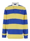 Polo Ralph Lauren The Iconic Rugby Shirt Man Polo Shirt Bright Blue Size L Cotton