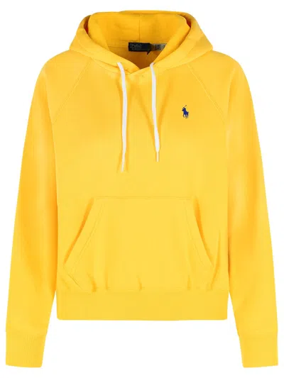 Polo Ralph Lauren Yellow Cotton Blend Sweatshirt In Multi