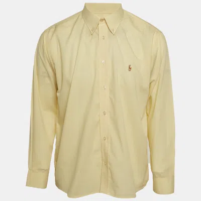 Pre-owned Polo Ralph Lauren Yellow Cotton Long Sleeve Shirt Xxl