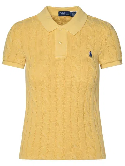 POLO RALPH LAUREN POLO RALPH LAUREN YELLOW COTTON POLO SHIRT