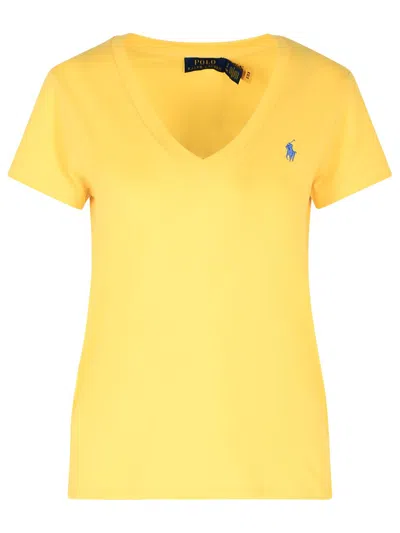 Polo Ralph Lauren Yellow Cotton T Shirt