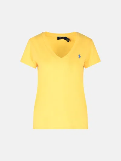 Polo Ralph Lauren Yellow Cotton T-shirt