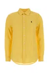 Polo Ralph Lauren Yellow Linen Shirt In Yellow