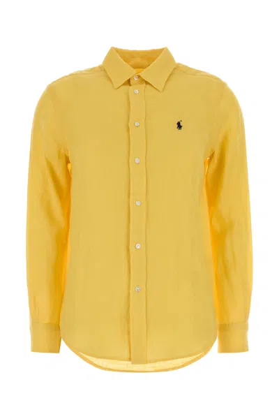 POLO RALPH LAUREN YELLOW LINEN SHIRT