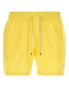 POLO RALPH LAUREN YELLOW STRETCH POLYESTER SWIMMING SHORTS
