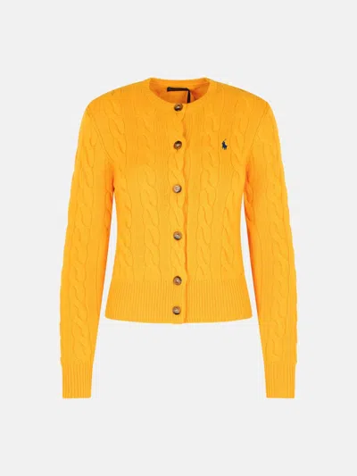 POLO RALPH LAUREN YELLOW WOOL AND CASHMERE SWEATER