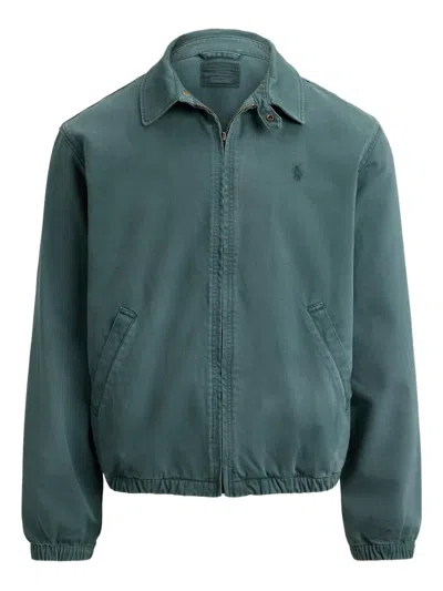 Polo Ralph Lauren Zip Denim Jacket In Green