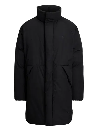 Polo Ralph Lauren Zip-front Padded Coat In Black