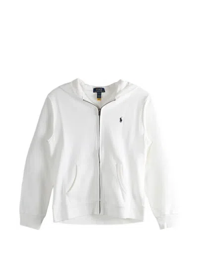 Polo Ralph Lauren Kids' Zip Hooded Top In White