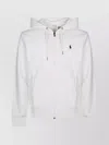 Polo Ralph Lauren Hooded Terry Sweatshirt With Zipper Closure In White