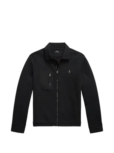 Polo Ralph Lauren Zip-pocket Sweatshirt In Black