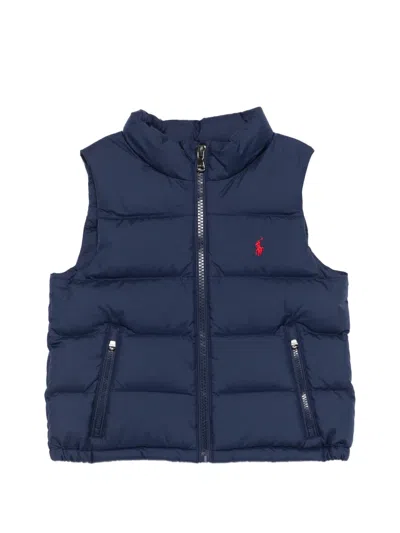Polo Ralph Lauren Zip Quilted Gilet In Blue