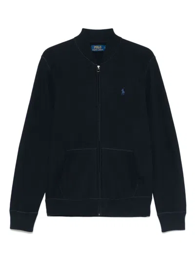 Polo Ralph Lauren Zip-up Cardigan In Blue