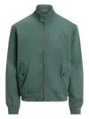 Polo Ralph Lauren Zip-up Cotton Bomber Jacket In Green