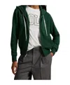 Polo Ralph Lauren Zip-up Drawstring Hoodie In Green