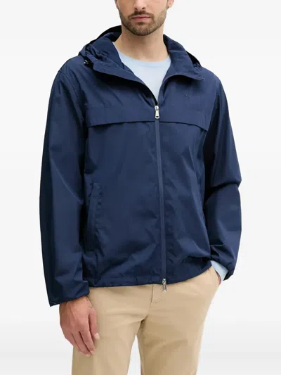 Polo Ralph Lauren Zip-up Hooded Jacket In Blue