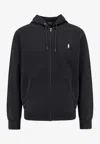 Polo Ralph Lauren Cotton Blend Sweatshirt With Logo Iconic Embroidery In Black