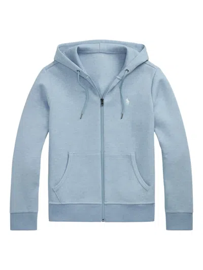 Polo Ralph Lauren Zip-up Hoodie In Blue