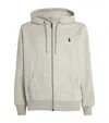 Polo Ralph Lauren Double Knit Hoodie Sweatshirt In Gray