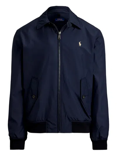 Polo Ralph Lauren Zip-up Logo-detail Jacket In Blue