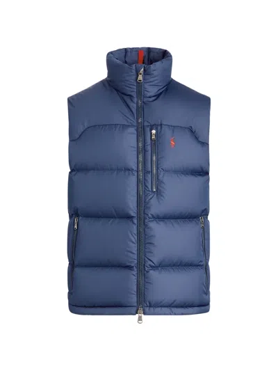 Polo Ralph Lauren Zip-up Padded Gilet In Blue