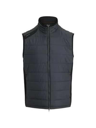 Polo Ralph Lauren Zip-up Quilted Gilet In Black